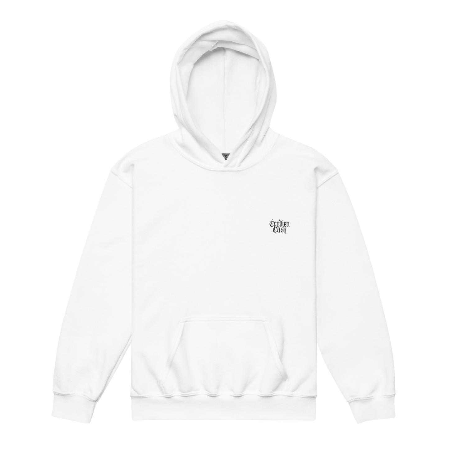B4BLUE WHITE HOODIE - Crodien Cash