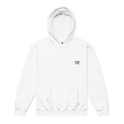 B4BLUE WHITE HOODIE - Crodien Cash