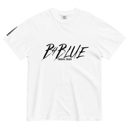 B4BLUE WHITE | WHASED DENIM T - SHIRT - Crodien Cash