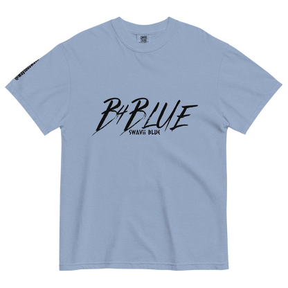 B4BLUE WHITE | WHASED DENIM T - SHIRT - Crodien Cash