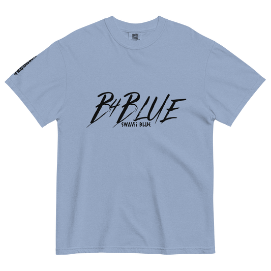 B4BLUE WHITE | WHASED DENIM T - SHIRT - Crodien Cash