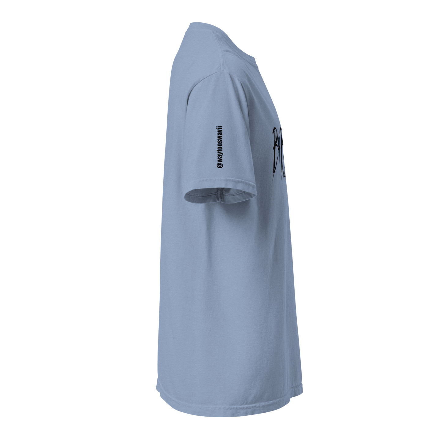 B4BLUE WHITE | WHASED DENIM T - SHIRT - Crodien Cash