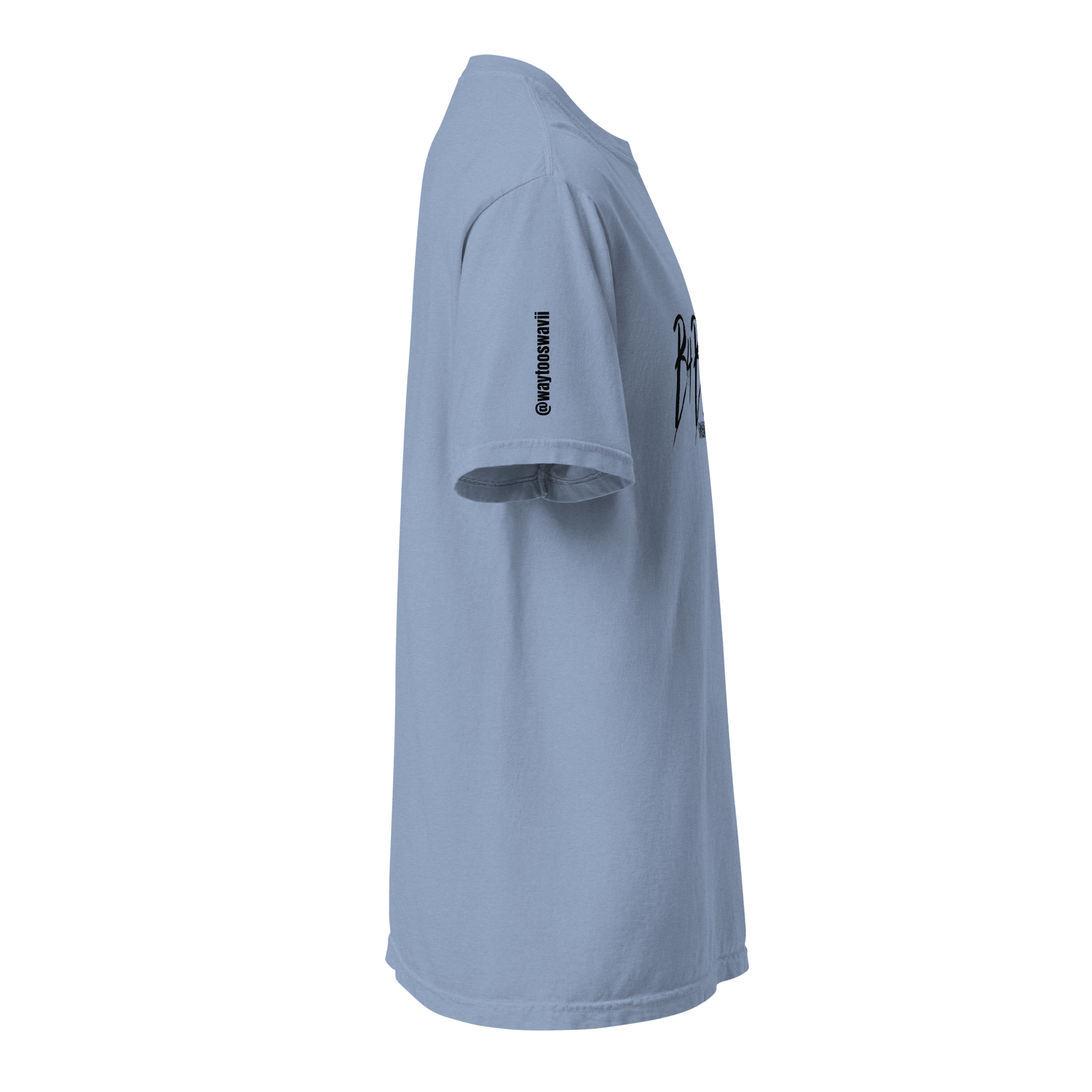 B4BLUE WHITE | WHASED DENIM T - SHIRT - Crodien Cash